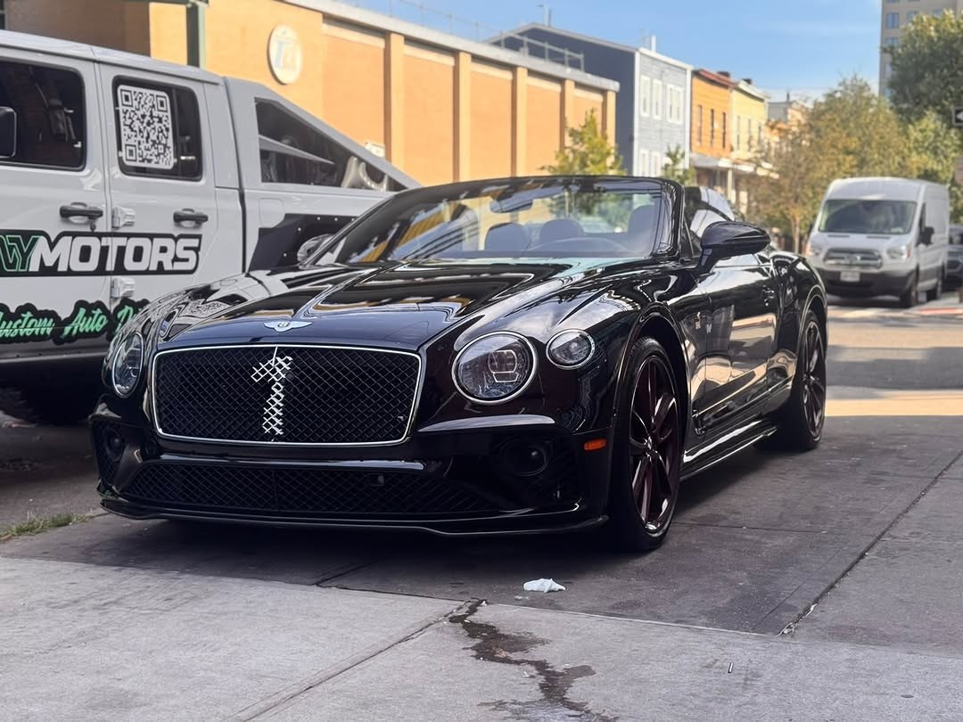 Black Bentley convertible at ENY Motors